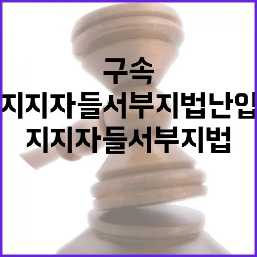 ‘구속’ 지지자들 …