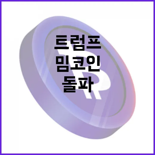 밈코인 트럼프 취임…