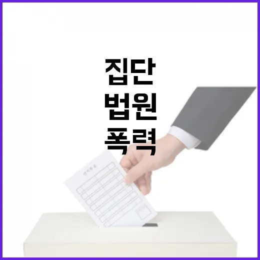 법원 집단폭력 표창원 절대 용납할 수 없다!