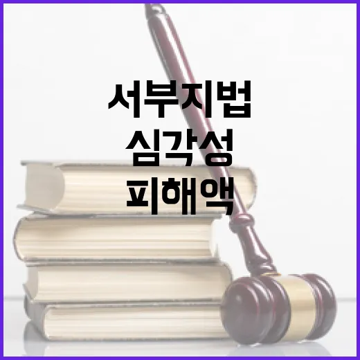 서부지법 피해액 우…