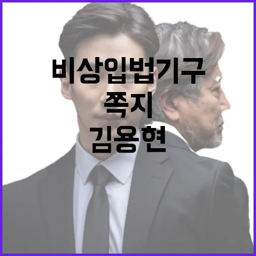 “비상입법기구 김용…