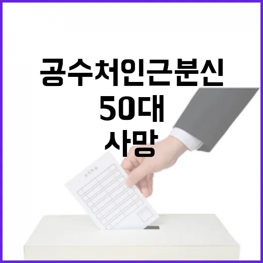 공수처 인근 분신 …