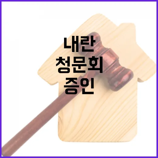 ‘내란혐의’ 청문회…