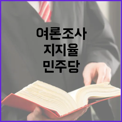 여론조사 민주당 지…