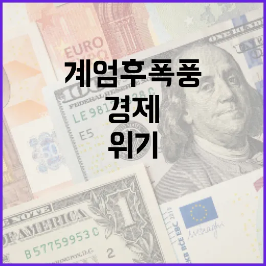 계엄 후폭풍 작년 …