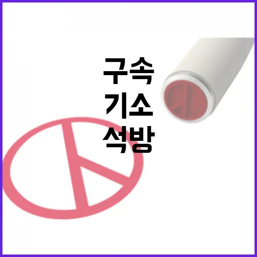 구속기소냐 석방이냐…