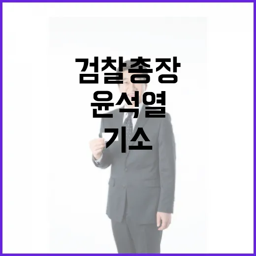 검찰총장 “윤석열 …