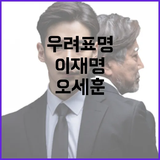 이재명 사법절차 문제 오세훈 불신 우려 표명!