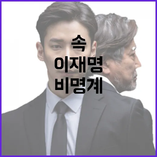 이재명 내란 그림자 속 비명계 압박 시작!