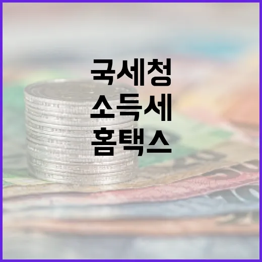 소득세 환급 국세청 홈택스가 최선의 선택!