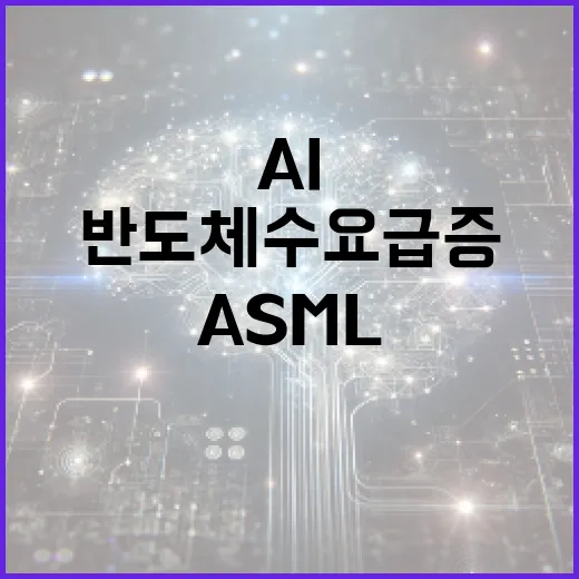 ASML 저비용 AI로 반도체 수요 급증 전망!