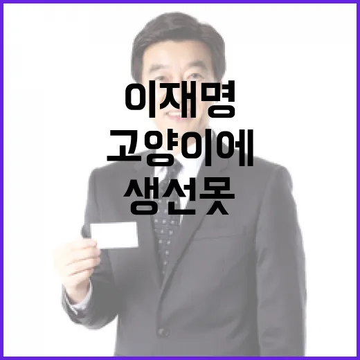 국힘 이재명 비판 고양이에게 생선 못 맡겨!