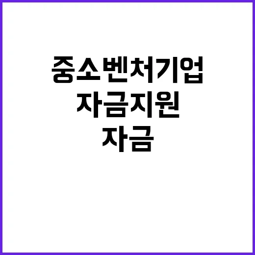 중소기업 자금지원 …