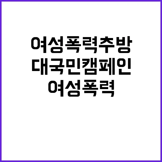 여성폭력 추방 안전…