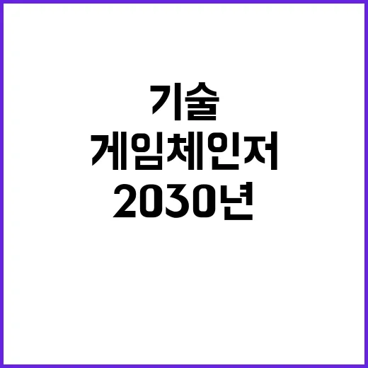 게임체인저 기술 2…