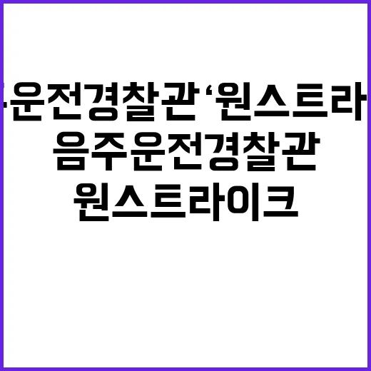 음주운전 경찰관 ‘…