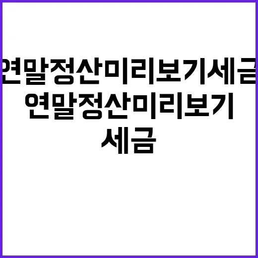 연말정산 미리보기 …