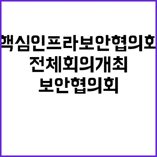 핵심 인프라 보안 …