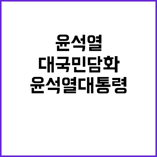 대국민 담화 윤석열…