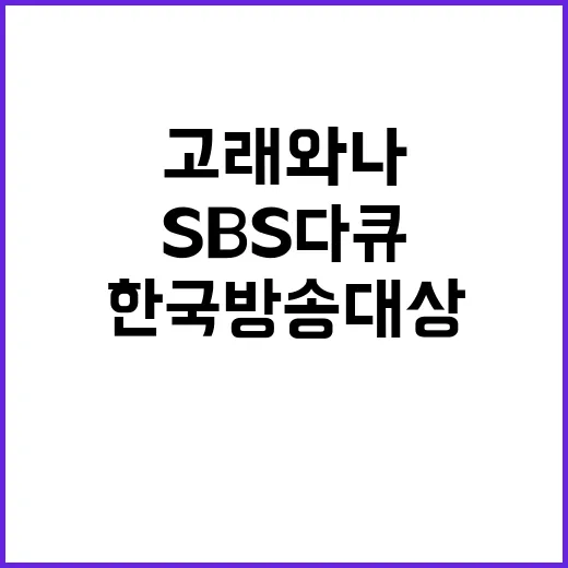 한국방송대상 SBS…