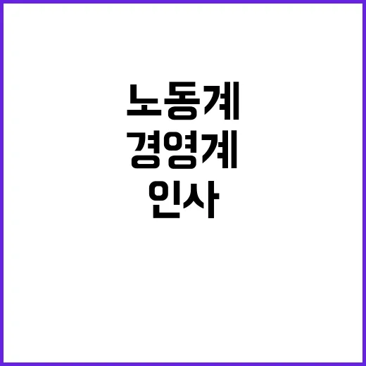 경영계 기대, 노동…