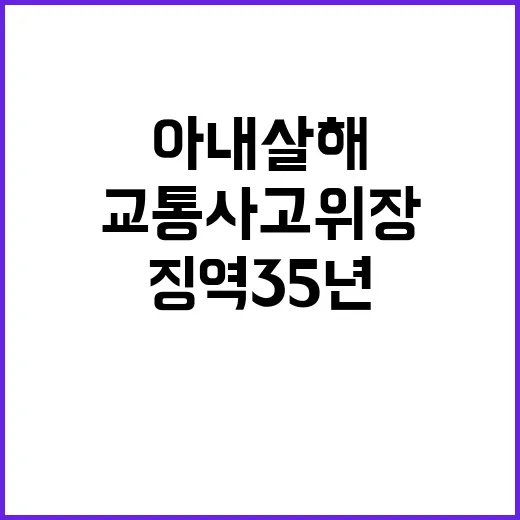 대법, 아내 살해 교통사고 위장 군인 징역 35년!