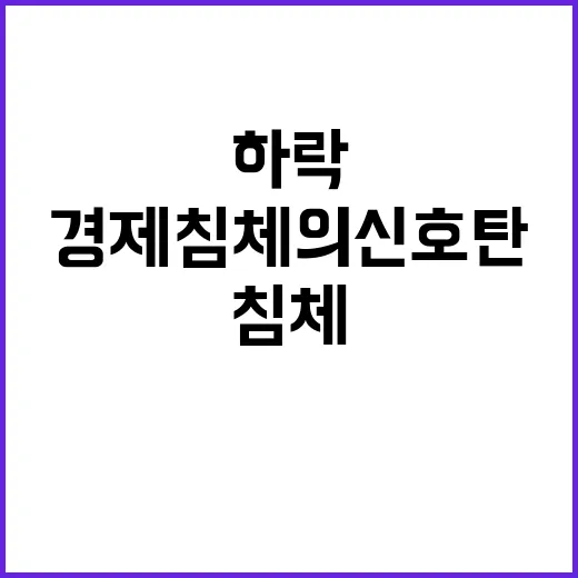 산업생산 하락, 경제 침체의 신호탄?