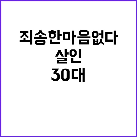 살인 사건, 30대…