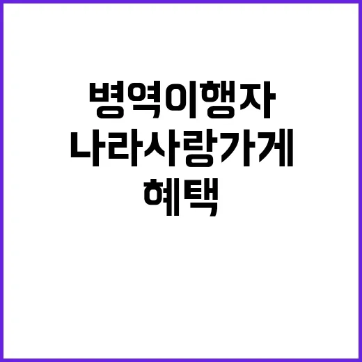 나라사랑 가게, 병…