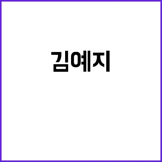 충격의 0점, 김예…