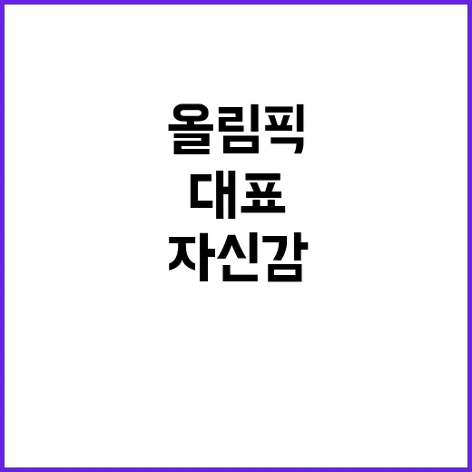 올림픽 대표 허웅, 자신감 부족 이유 밝혀!