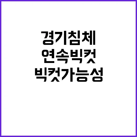 미 경기침체 공포…연속 빅컷 가능성 증가!