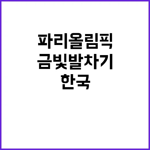 파리 올림픽, 한국…