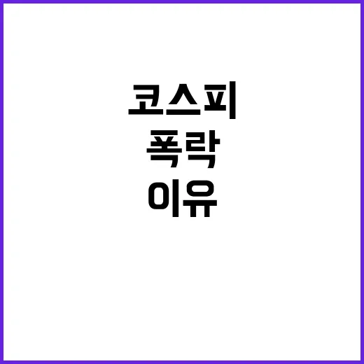 코스피 폭락, 투자자들 곱버스 선택 이유는?