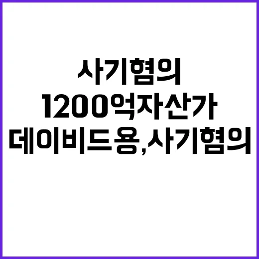 데이비드 용, 사기혐의로 기소된 1200억 자산가