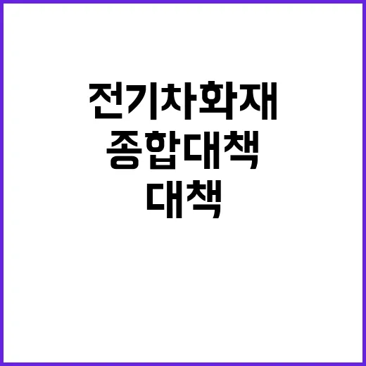 전기차 화재, 종합대책 발표와 배터리 제조사 공개!