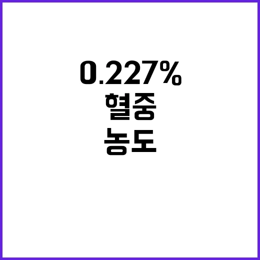 방탄 슈가 0.227% 혈중 알코올 농도 충격!