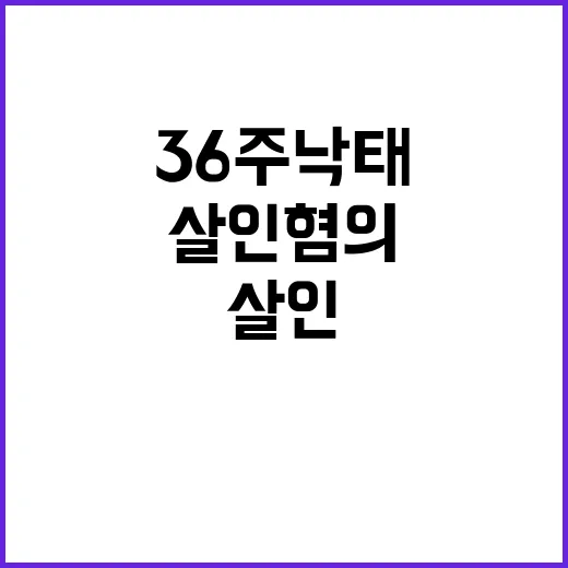 36주 낙태 사실 …