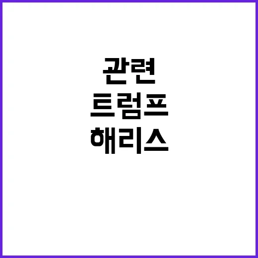 트럼프 해리스 관련…