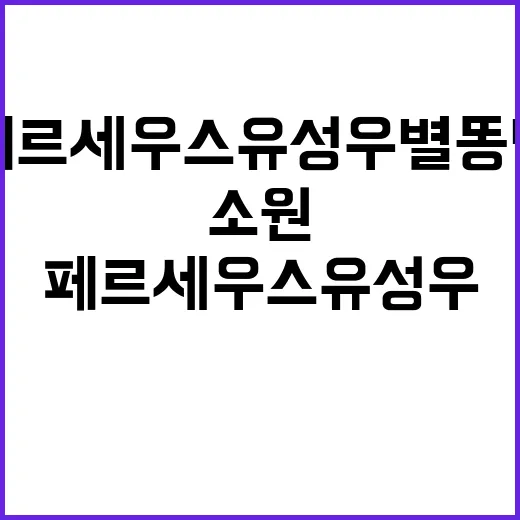 페르세우스 유성우 별똥별 소원 이루어질 기회!