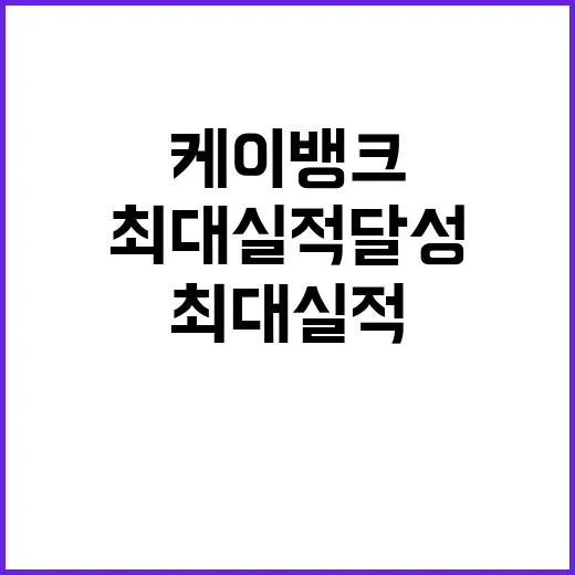 케이뱅크 최대 실적…