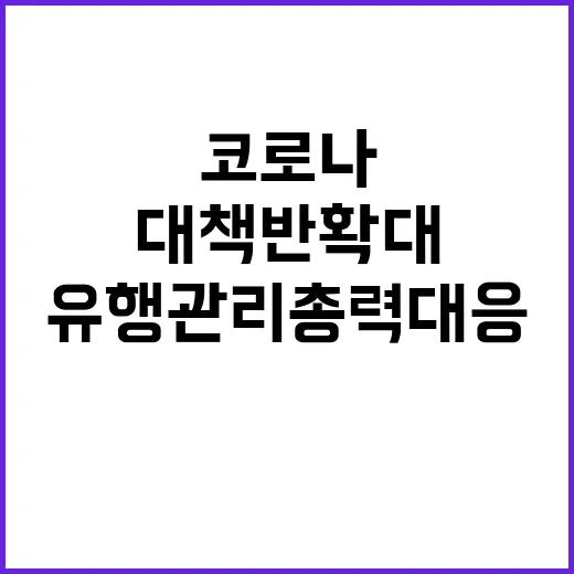 코로나 대책반 확대…