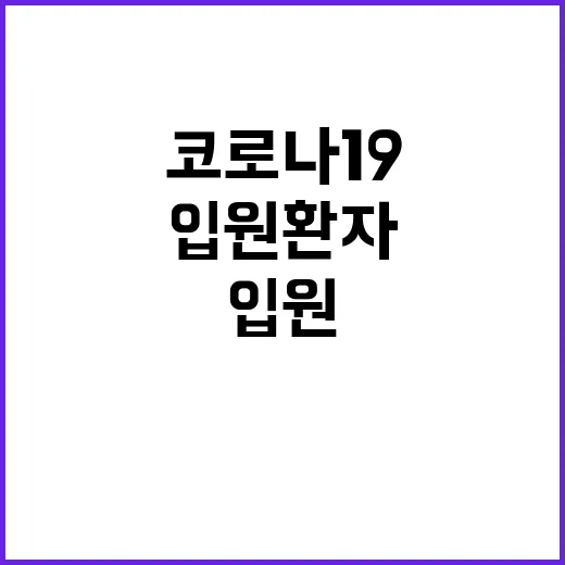 코로나19 입원 환…