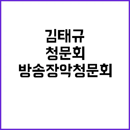 방송장악 청문회 김…