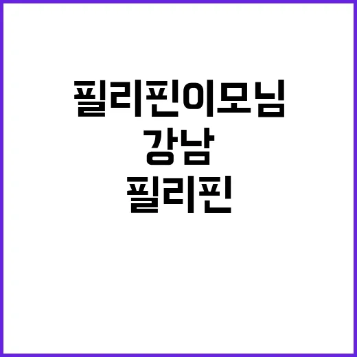 필리핀 이모님과 강…