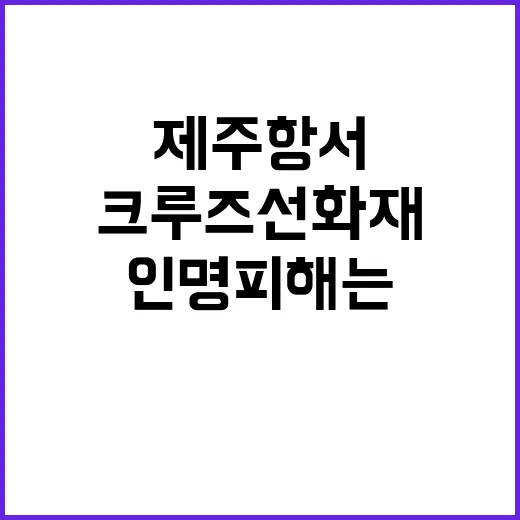 제주항서 크루즈선 …