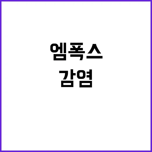 엠폭스 감염 스웨덴에서 아프리카 외 첫 확인!