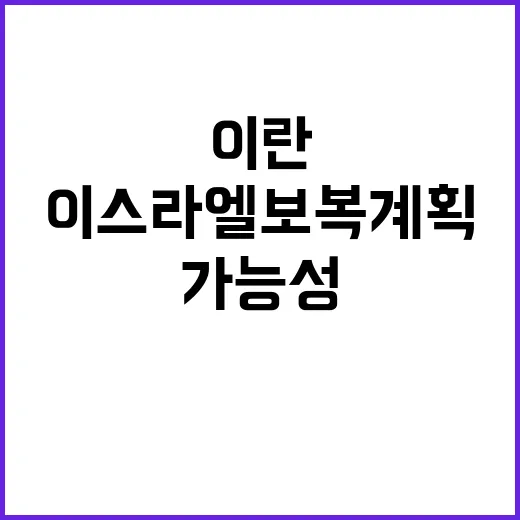 이란 이스라엘 보복…