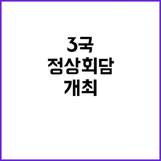 정상회담 올해 개최…