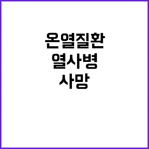 열사병 외국인 사망…